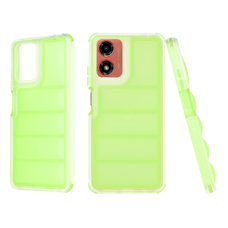  Techsuit - Hullám Pajzs - Motorola Moto G04 / Moto G04s / Moto G24 / Moto E14 - Zöld tok