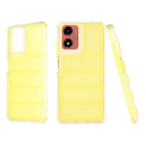 Techsuit - Hullámpajzs - Motorola Moto G04 / Moto G04s / Moto G24 / Moto E14 - Sárga tok Techsuit - Hullámpajzs - Motorola Moto G04 / Moto G04s / Moto G24 / Moto E14 - Sárga tok