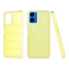  Techsuit - Hullámpajzs - Motorola Moto G34 / Moto G45 - Sárga tok