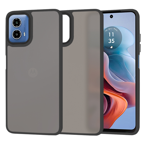 Techsuit - HaloFrost Sorozat - Motorola Moto G34 / Moto G45 - Fekete tok Techsuit - HaloFrost Sorozat - Motorola Moto G34 / Moto G45 - Fekete tok