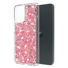  Techsuit - Csillogó Glitter - Motorola Moto G34 / Moto G45 - Rózsaszín tok