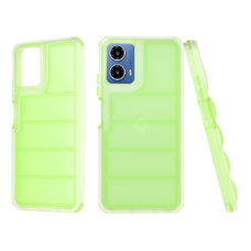  Techsuit - Hullám Pajzs - Motorola Moto G34 / Moto G45 - Zöld tok