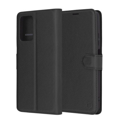 Techsuit - Bőr Tok - Motorola Moto G35 - Fekete tok Techsuit - Bőr Tok - Motorola Moto G35 - Fekete tok