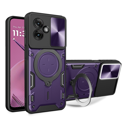 Techsuit - CamGuard Pro - Motorola Moto G55 - Lila tok Techsuit - CamGuard Pro - Motorola Moto G55 - Lila tok