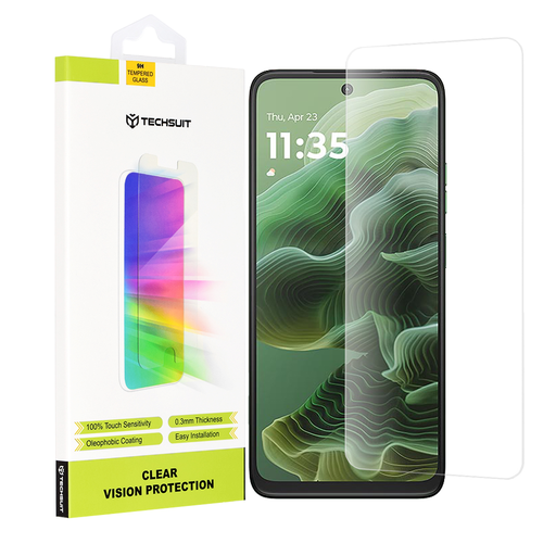 Techsuit - Tiszta Látás Üveg - Motorola Moto G35 - Átlátszó üvegfólia Techsuit - Tiszta Látás Üveg - Motorola Moto G35 - Átlátszó üvegfólia
