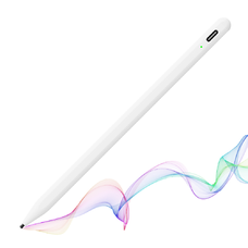  Techsuit - Stylus toll (A580S) - iPad-hez, Bluetooth, Type-C, 130mAh, 5V, tenyér-érzékelés, Microsoft hegy, halk írás - Fehér