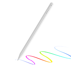  Techsuit - Stylus toll (AX10-T) - iPadhez, Type-C, tenyér elutasítás, dőlésérzékenység, oldalsó tapadás, 125mAh - Fehér