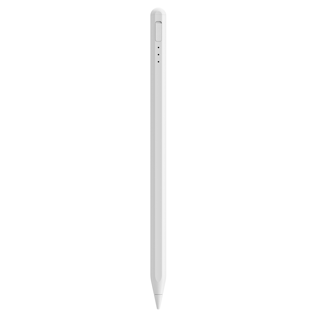  Techsuit - Stylus toll (AX10-T) - iPadhez, Type-C, tenyér elutasítás, dőlésérzékenység, oldalsó tapadás, 125mAh - Fehér - 2