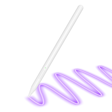  Techsuit - Stylus Toll (V15) - iPad-hoz, Find My Pen Alkalmazás, Bluetooth, Type-C, Palm Rejection (tenyérérzékelés kikapcsolása), Dőlésérzékenység, 130mAh - Fehér