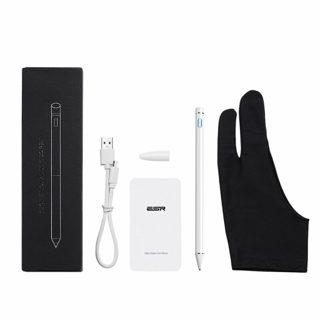  ESR - Digitális Stylus Toll (K838) - Android, iOS, Windows rendszerekhez, Micro-USB kábellel - Fehér - 7