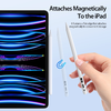 Dux Ducis - Stylus toll (SP-06) - iPad készülékekhez, teljesítmény kijelzés, dőlésszög funkció, érintésvezérelt kapcsoló, okos chip - Fehér thumbnail