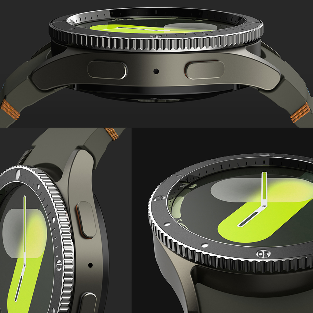  Ringke - Prémium Keret Stílus - Samsung Galaxy Watch7 40mm - Fekete Minta2 (CB-GW7-40-99) üvegfólia - 7