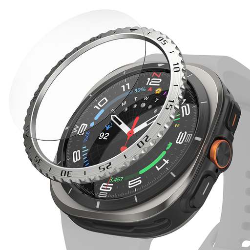 Ringke - Keret Stílus - Samsung Galaxy Watch Ultra 47mm - Ezüst (CB-GW7U-47-01) üvegfólia Ringke - Keret Stílus - Samsung Galaxy Watch Ultra 47mm - Ezüst (CB-GW7U-47-01) üvegfólia