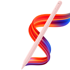 Techsuit - Stylus toll (AC10SH) - iPadhez, Bluetooth, Type-C, 125mAh, tenyérérzékelés, cserélhető Apple hegy - Álomszép rózsaszín