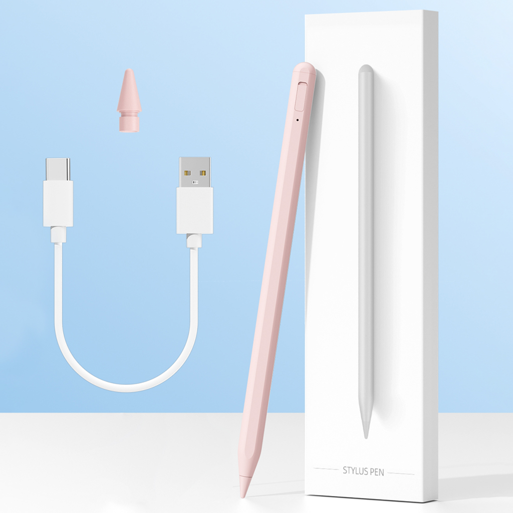  Techsuit - Stylus toll (AC10SH) - iPadhez, Bluetooth, Type-C, 125mAh, tenyér-érzékelés, cserélhető Apple hegy - Fekete Gyémánt - 7