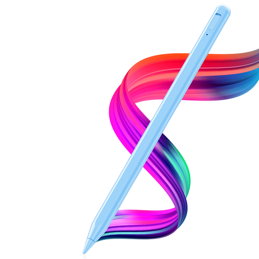  Techsuit - Stylus toll (AC10SH) - iPadhez, Bluetooth, Type-C, 125mAh, tenyérrejtés, cserélhető Apple hegy - Nyugalom Kék