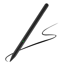  Techsuit - Stylus Toll (C581-C) - Microsoft Surface, Type-C, Tenyeret Eltüntető Technológia, Dőlésérzékenység, Oldalsó Mágneses Rögzítés, 90mAh - Fekete