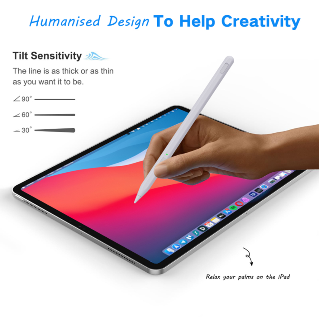  Techsuit - Stylus toll (F97) - Microsoft Surface-hez, Aktív, Type-C, Palm Rejection (tenyér-érintkezés kizárás), Oldalsó tapadás, 90mAh, 5V, 0.2A - Fekete - 4
