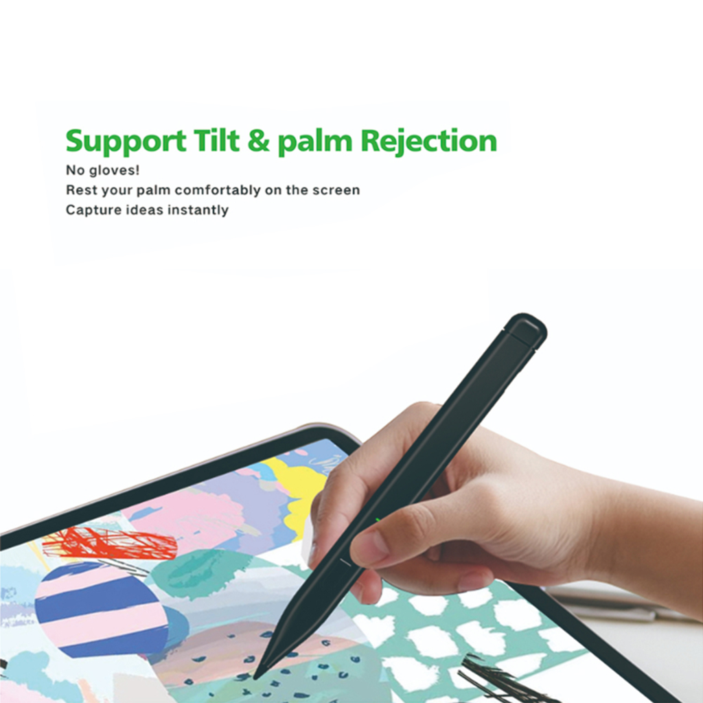  Techsuit - Stylus toll (F97) - Microsoft Surface-hez, Aktív, Type-C, Palm Rejection (tenyér-érintkezés kizárás), Oldalsó tapadás, 90mAh, 5V, 0.2A - Fekete - 6