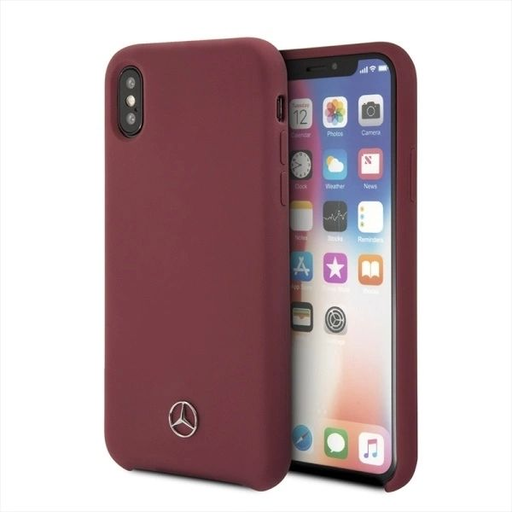 Mercedes Silicone Line iPhone X/XS tok - Piros Mercedes Silicone Line iPhone X/XS tok - Piros