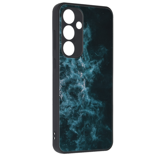 Techsuit - Glaze sorozat - Samsung Galaxy S24 FE - Kék Nebula tok Techsuit - Glaze sorozat - Samsung Galaxy S24 FE - Kék Nebula tok