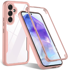  Techsuit - ColorVerse 360 Sorozat + Képernyővédő - Samsung Galaxy S24 Plus - Rózsaszín tok