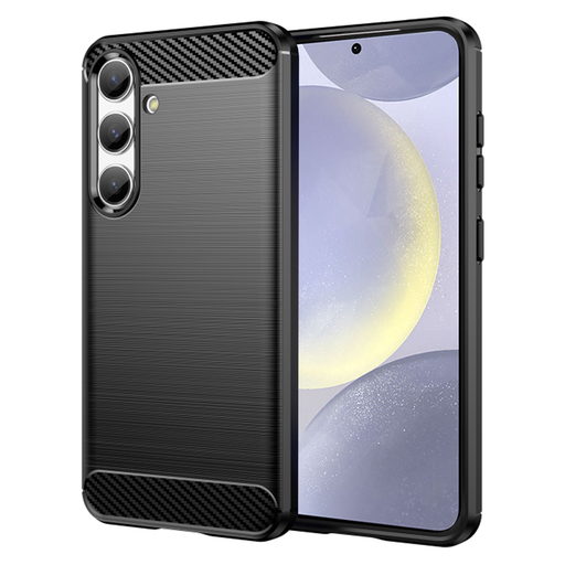 Techsuit - Szénszilikon - Samsung Galaxy S24 Plus - Fekete tok Techsuit - Szénszilikon - Samsung Galaxy S24 Plus - Fekete tok