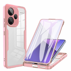  Techsuit - ColorVerse 360 sorozat + képernyővédő - Xiaomi Redmi Note 13 Pro+ 5G - Rózsaszín tok