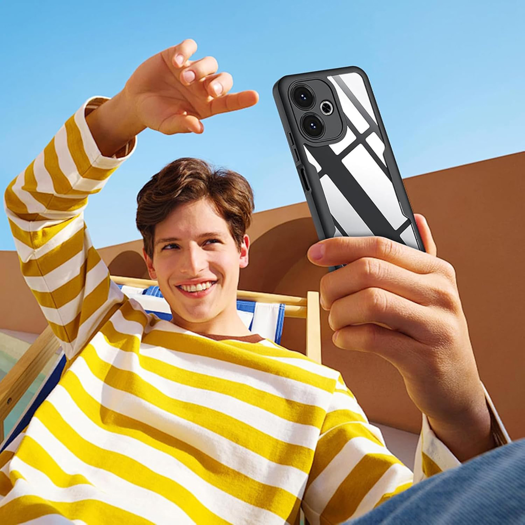  Techsuit - ColorVerse 360 sorozat + Képernyővédő - Xiaomi Redmi 13 / Poco M6 4G - Lila tok - 6