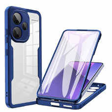  Techsuit - ColorVerse 360 Sorozat + Képernyővédő - Xiaomi Redmi Note 13 Pro+ 5G - Kék tok