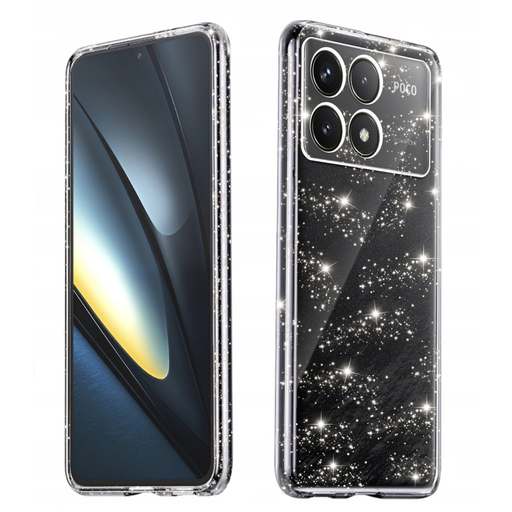 Techsuit - SparkleSkin Sorozat - Xiaomi Poco F6 Pro - Átlátszó tok Techsuit - SparkleSkin Sorozat - Xiaomi Poco F6 Pro - Átlátszó tok