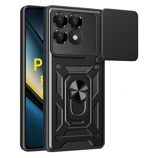 Techsuit - CamShield Sorozat - Xiaomi Poco F6 Pro - Fekete tok Techsuit - CamShield Sorozat - Xiaomi Poco F6 Pro - Fekete tok