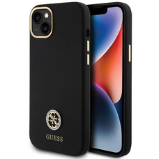 Guess Szilikon Logo Strassz 4G tok iPhone 15 Plus / 14 Plus 6.7