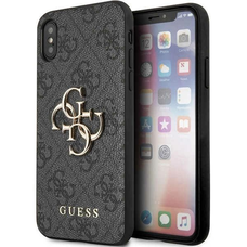Guess 4G Big Metal Logo iPhone X/XS tok - Szürke