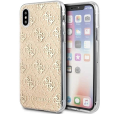 Guess 4G Glitter iPhone X/XS tok - Arany