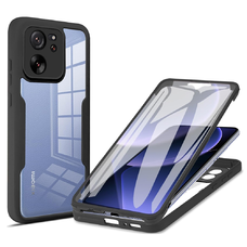  Techsuit - ColorVerse 360 Sorozat + Képernyővédő - Xiaomi 13T / 13T Pro - Fekete tok