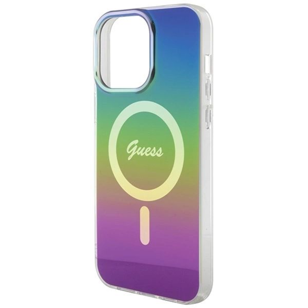 Guess IML Iridescent MagSafe tok iPhone 15 Pro Max 6.7" - multicolor tok - 12