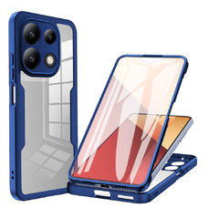  Techsuit - ColorVerse 360 sorozat + Képernyővédő - Xiaomi Redmi Note 13 4G - Kék tok