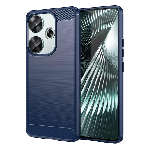 Techsuit - Karbon Szilikon - Xiaomi Poco F6 - Kék tok Techsuit - Karbon Szilikon - Xiaomi Poco F6 - Kék tok