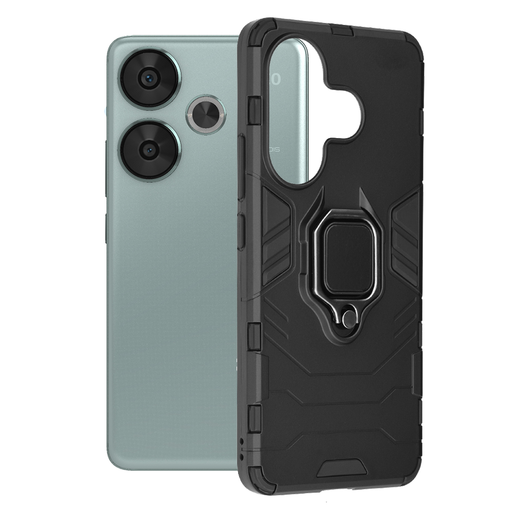 Techsuit - Szilikon Pajzs - Xiaomi Poco F6 - Fekete tok Techsuit - Szilikon Pajzs - Xiaomi Poco F6 - Fekete tok