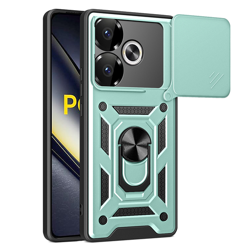 Techsuit - CamShield Sorozat - Xiaomi Poco F6 - Zöld tok Techsuit - CamShield Sorozat - Xiaomi Poco F6 - Zöld tok