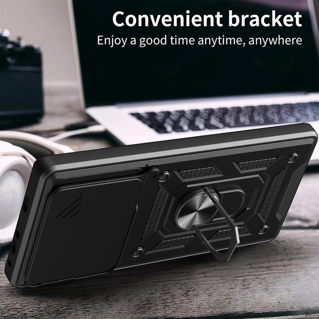  Techsuit - CamShield sorozat - Xiaomi Poco F6 - Fekete tok - 7