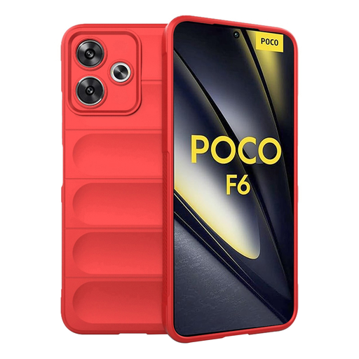 Techsuit - Varázspajzs - Xiaomi Poco F6 - Piros tok Techsuit - Varázspajzs - Xiaomi Poco F6 - Piros tok