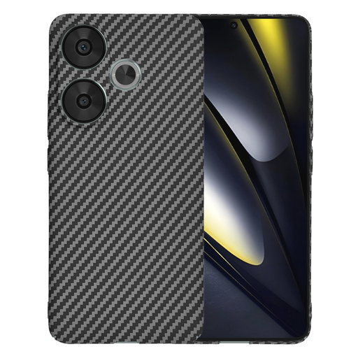 Techsuit - Karbonit Szálas Héj - Xiaomi Poco F6 - Fekete tok Techsuit - Karbonit Szálas Héj - Xiaomi Poco F6 - Fekete tok