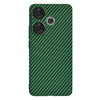  Techsuit - Karbonit Szálburkolat - Xiaomi Poco F6 - Zöld tok - 1. kép