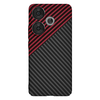  Techsuit - Karbonit Szálhéj - Xiaomi Poco F6 - Vörös Vortex tok - 1. kép