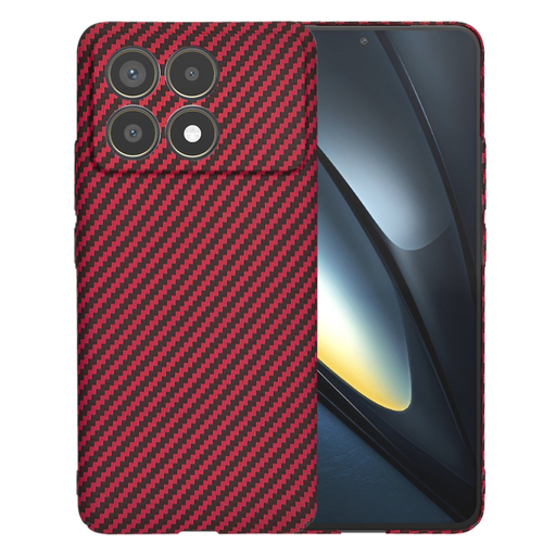 Techsuit - Karbonit Rosthéj - Xiaomi Poco F6 Pro - Piros tok Techsuit - Karbonit Rosthéj - Xiaomi Poco F6 Pro - Piros tok