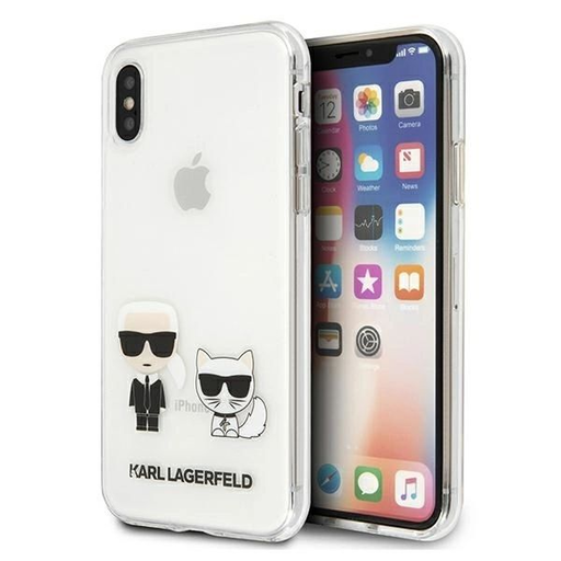 Karl Lagerfeld Karl & Choupette iPhone X / XS tok - Átlátszó Karl Lagerfeld Karl & Choupette iPhone X / XS tok - Átlátszó