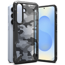  Ringke - Fusion X Design - Samsung Galaxy S25 Plus - Fekete Terepmintás tok
