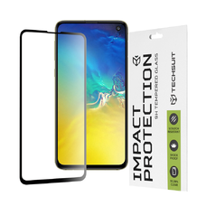  Techsuit - 111D Teljes Borítású / Teljes Ragasztású Üveg - Samsung Galaxy S10e - Fekete üvegfólia